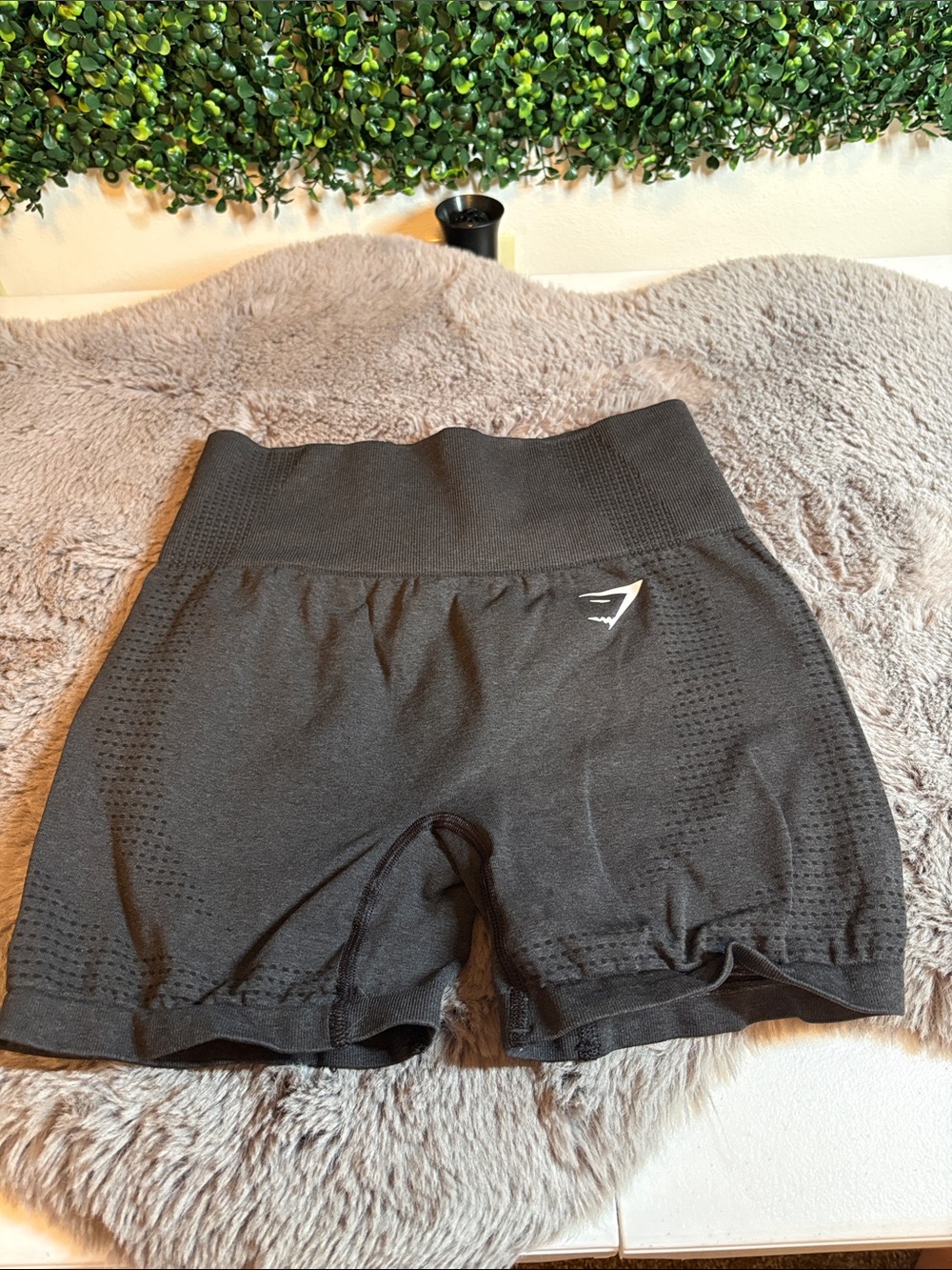 Gymshark Black High-Waist Seamless Bike Shorts